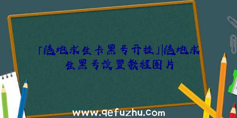 「绝地求生卡黑号开挂」|绝地求生黑号设置教程图片